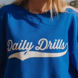 Daily Drills Royal Blue Crewneck